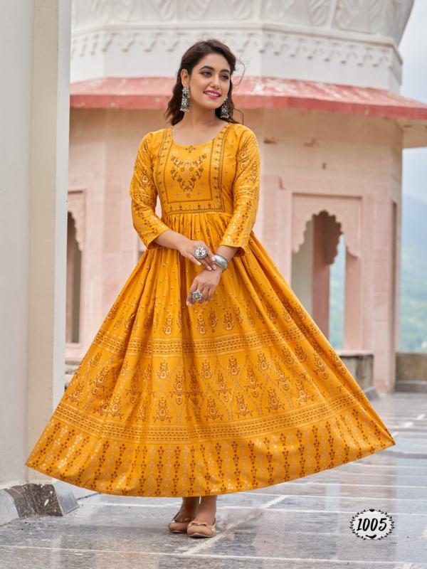 Radhika Honey 1 Fancy Wear Rayon Anarkali Kurti Collection